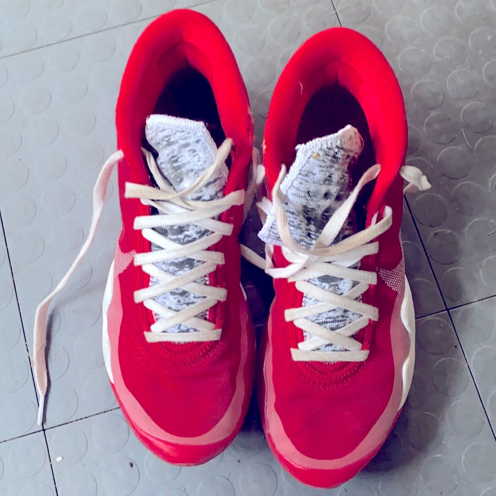 Kevin Duran 12th edition Red high top sneakers